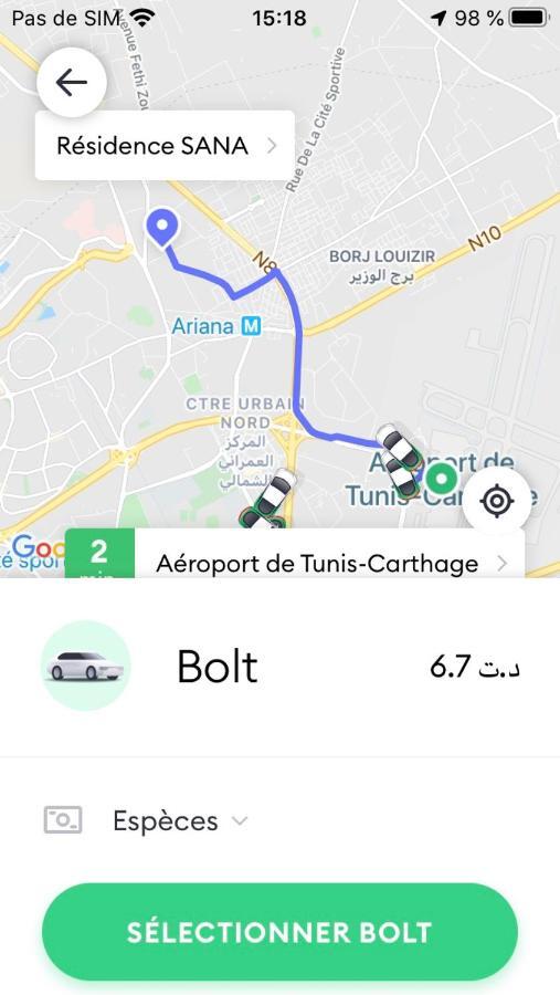 Apartment Tunis 1 Near Airport アリアナ エクステリア 写真